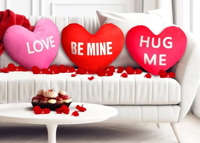 Cozy Throws and Heart Pillows